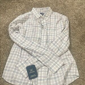 NWT George Plaid Button-Up Shirt